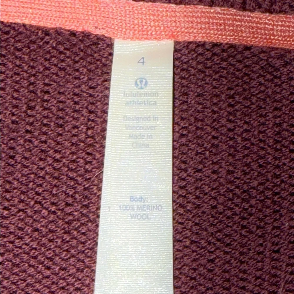 Lululemon Karma Cocoon Wrap In Burgundy